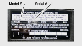 Data Plate on Product