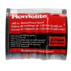 Electric String Trimmer Dual 0.65" Line & Spool (3-Pack)