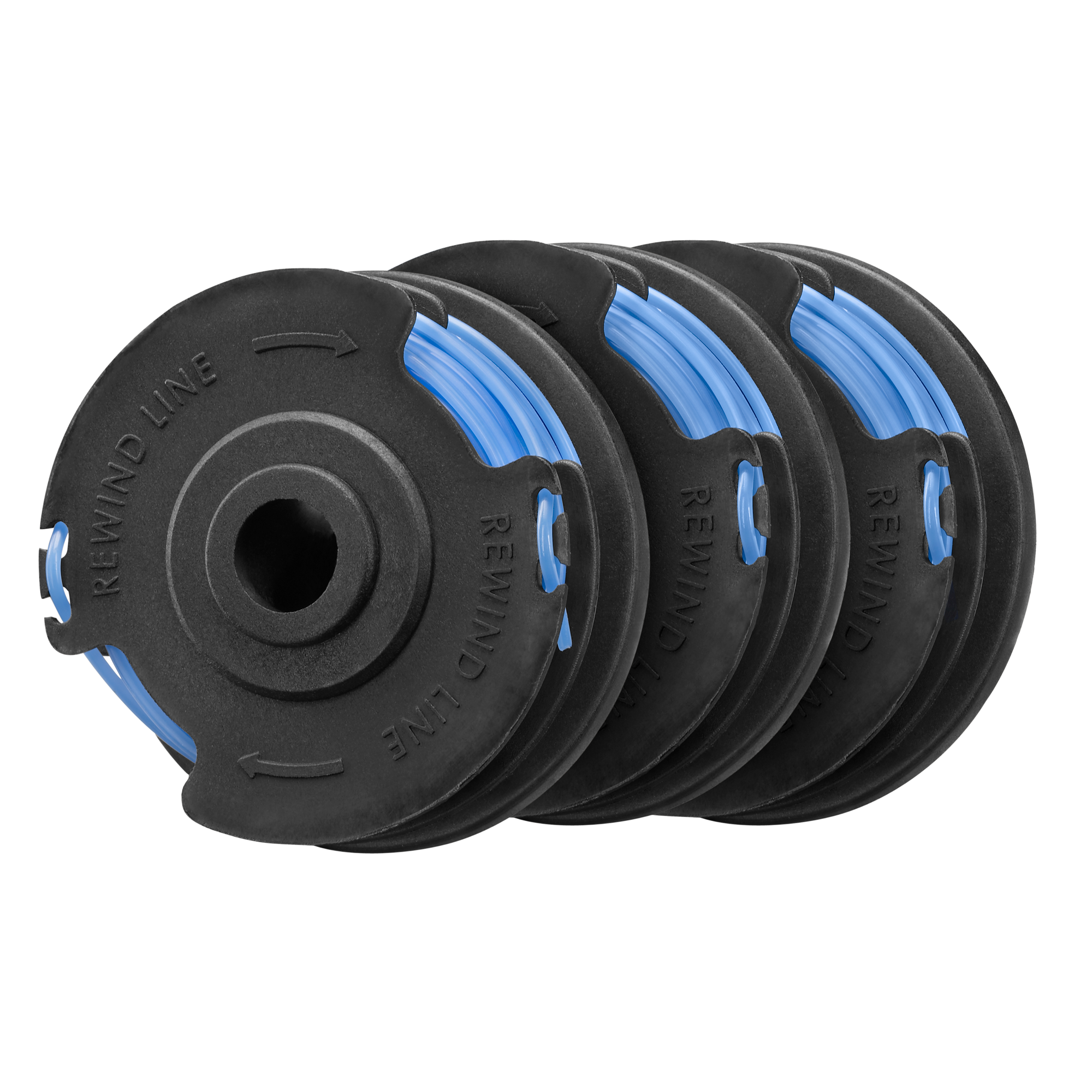 Electric String Trimmer Dual 0.65" Line & Spool (3-Pack)