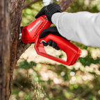 12V Cordless 6" Pruning Chainsaw- in-use 1