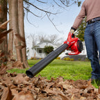 26cc Gas Handheld Blower Vacuum blowing leaves