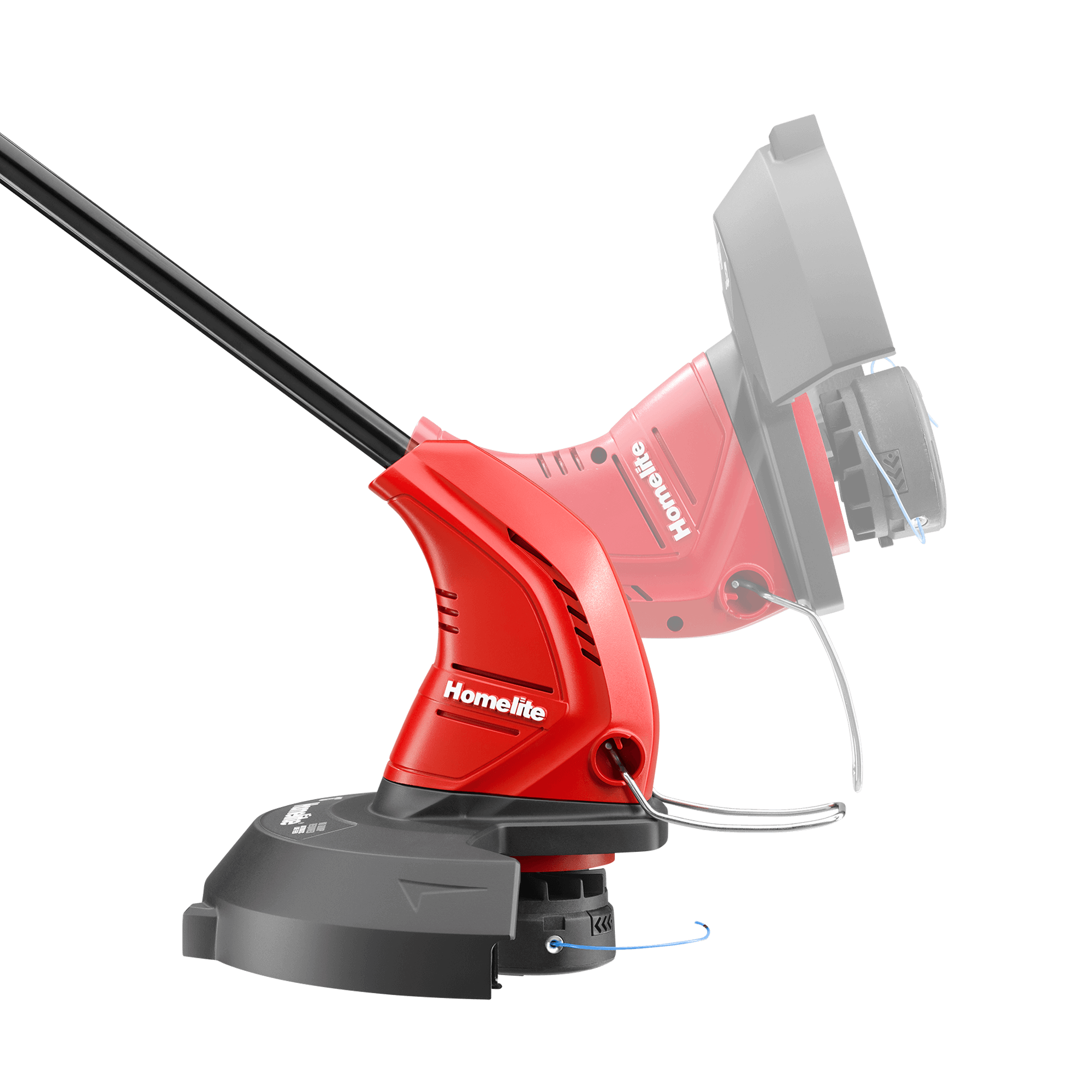 13" Electric String Trimmer/Edger side profile showing moveable head