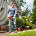 13" Electric String Trimmer/Edger side profile use to edge a walkway