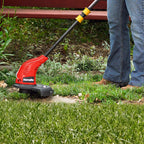 13" Electric String Trimmer/Edger side profile in use 1