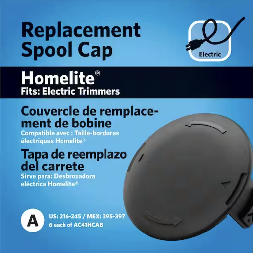 UT41121 Eletric Sring Trimmer Spool Cap - Black